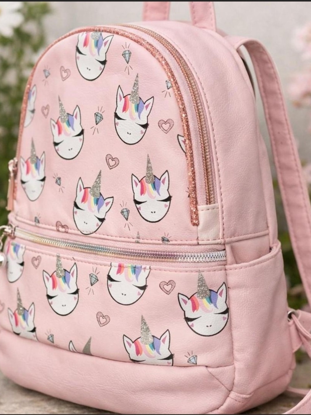 Kids Pink Unicorn Mini Backpack – Cute Unicorn Print OMG Accessories